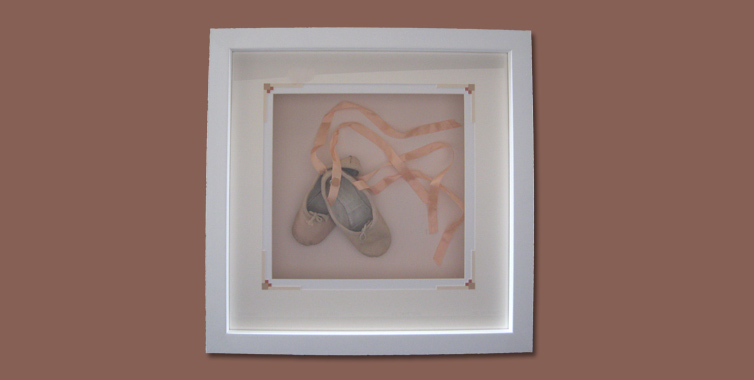 picture 2 bespoke picture framing 3d objects children's ballet shoes