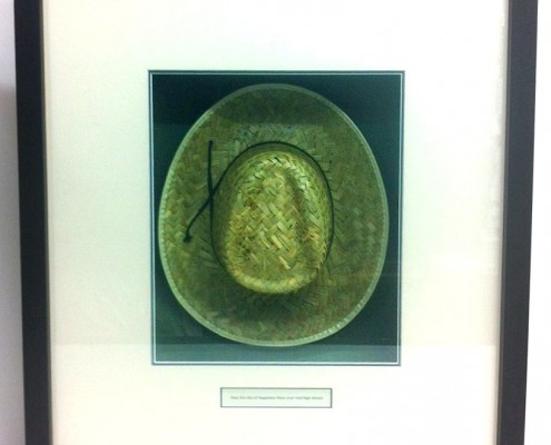 bespoke picture framing 3d objects hat