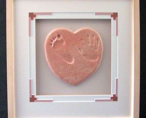 bespoke picture framing 3d objects hand and foot print