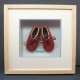 bespoke picture framing 3d objects children's shoes