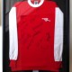 bespoke picture framing sports memorabilia signed arsenal shirt