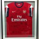 bespoke picture framing signed arsenal shirt sports memorabilia